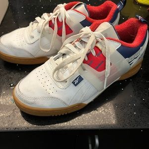 Reebok classic red white blue shoes - womens 8 / mens 6.5